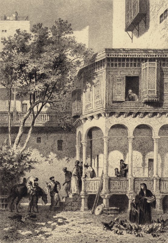 Den barmhjertige samaritaner af after Albert Robida