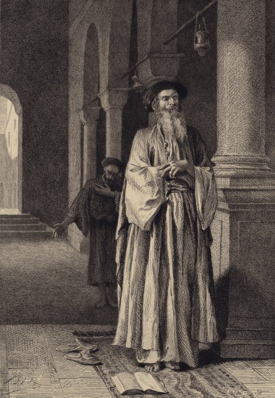Farisæeren og Tolderen af after Albert Robida