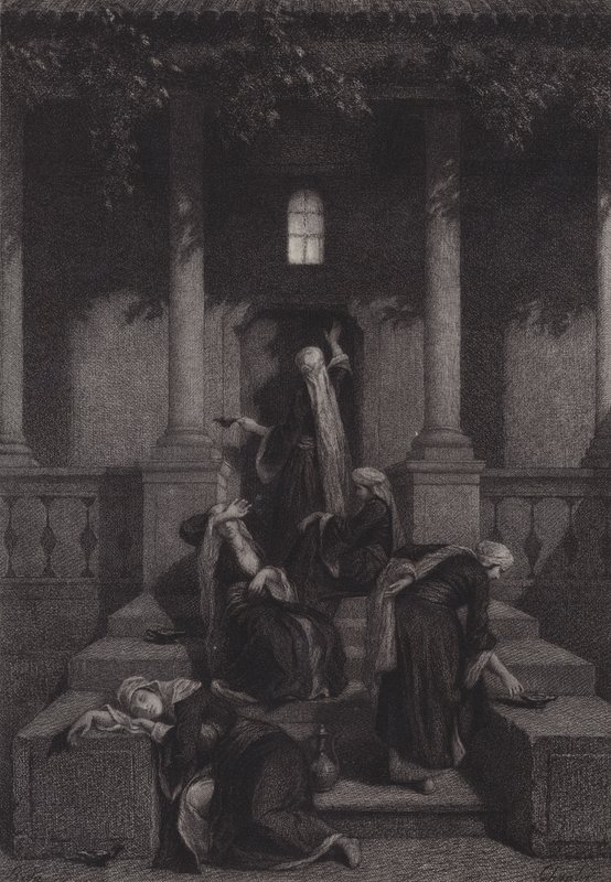 De vise og de tåbelige Jomfruer af after Albert Robida