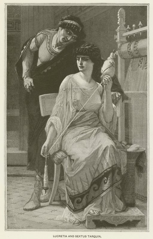Lucretia og Sextus Tarquin af after Alexandre Cabanel
