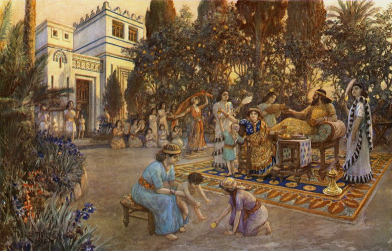 Husliv i det gamle Babylon af after Amedee Forestier