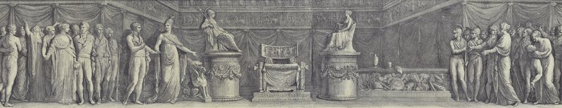 Frankrig inviterer Napoleon til at sætte sig på den kejserlige trone af after Andrea Appiani the Elder