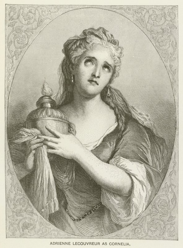 Adrienne Lecouvreur som Cornelia af after Antoine Coypel