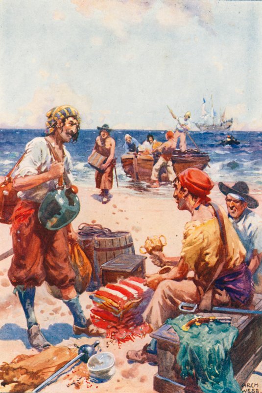 På Buccaneers Island af after Archibald Bertram Webb