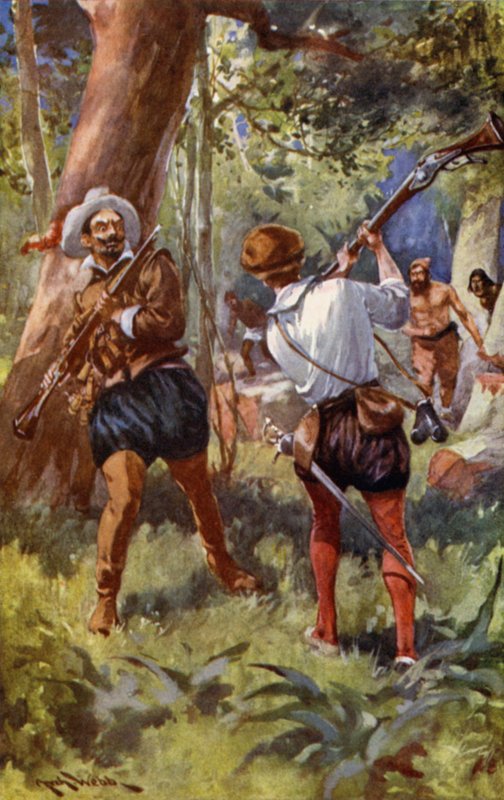 Spanieren svingede rundt af after Archibald Bertram Webb