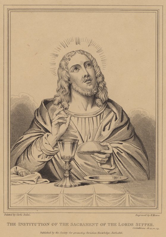 Indstiftelsen af nadverens sakramente, Korintherne af after Carlo Dolci