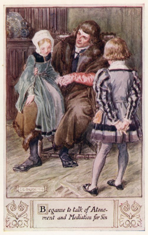 Begyndte at tale om forsoning og mægling for synd af after Charles Edmund Brock