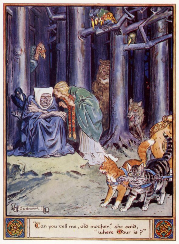 Kan du fortælle mig, gamle mor, hvor Odur er, sagde hun, hvor Odur er? af after Charles Edmund Brock