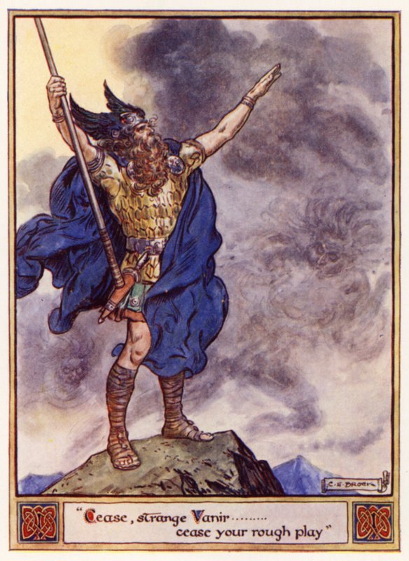 Hold op, fremmede Vanir, hold op med din grove leg af after Charles Edmund Brock