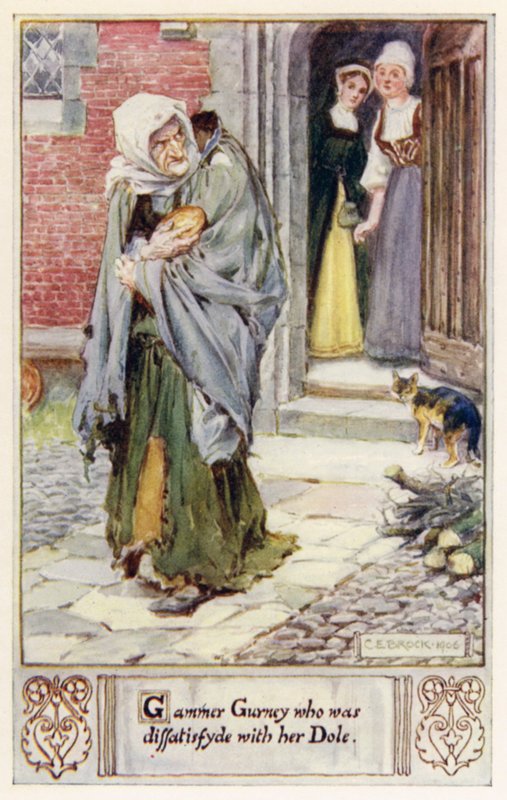 Gammer Gurney, der var utilfreds med sin Dole af after Charles Edmund Brock