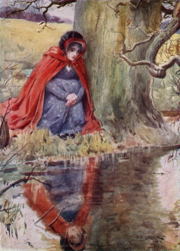 Hetty Sorrel ved poolen af after Charles Edmund Brock