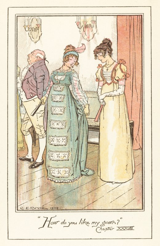 Illustration til Jane Austens Emma af after Charles Edmund Brock