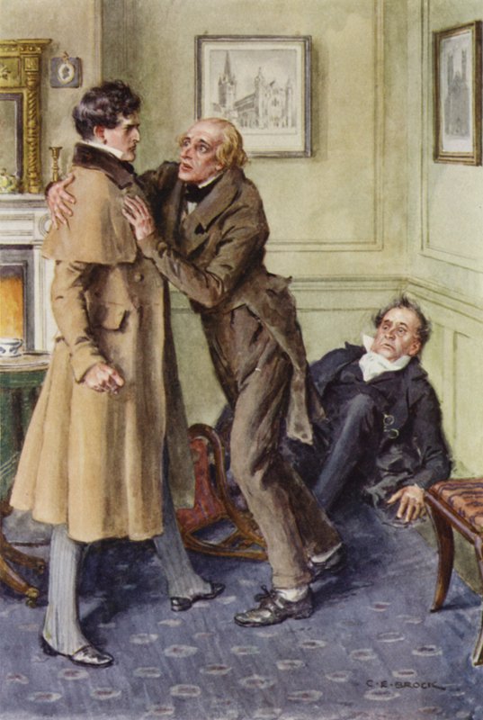 Illustration til Martin Chuzzlewit af after Charles Edmund Brock