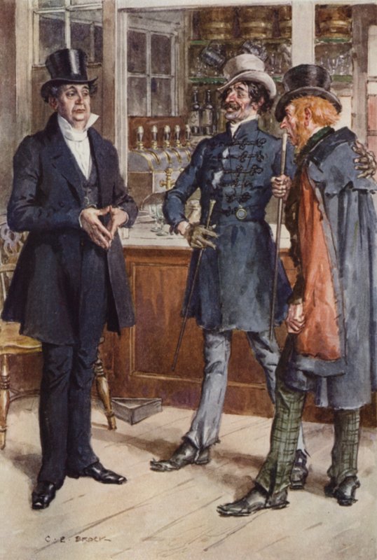 Illustration til Martin Chuzzlewit af after Charles Edmund Brock