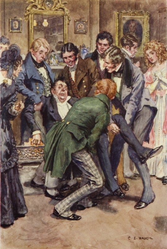 Illustration til Martin Chuzzlewit af after Charles Edmund Brock