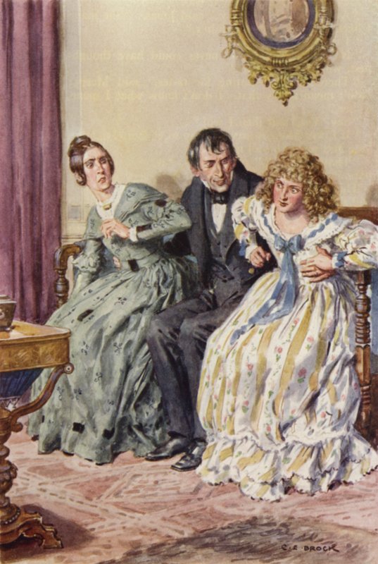 Illustration til Martin Chuzzlewit af after Charles Edmund Brock