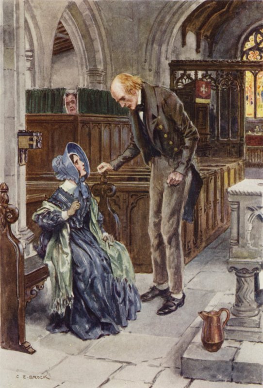 Illustration til Martin Chuzzlewit af after Charles Edmund Brock