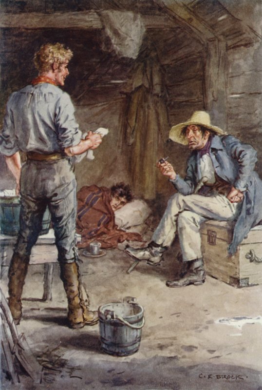 Illustration til Martin Chuzzlewit af after Charles Edmund Brock