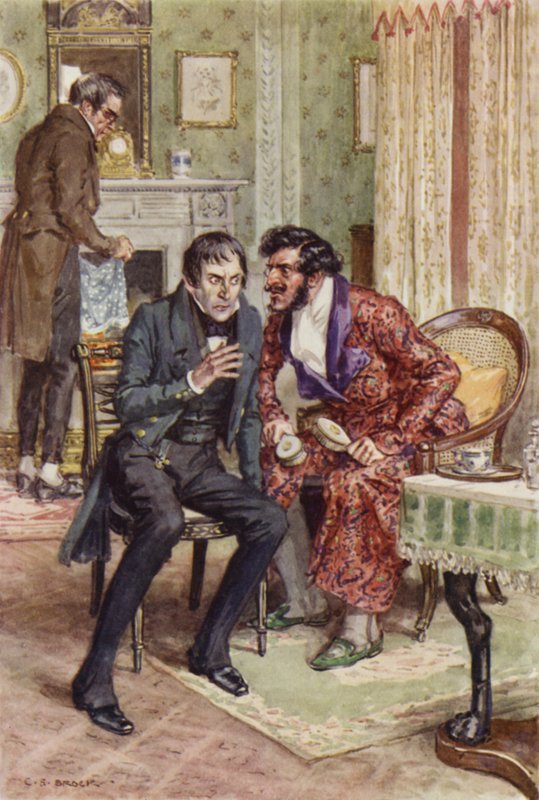 Illustration til Martin Chuzzlewit af after Charles Edmund Brock