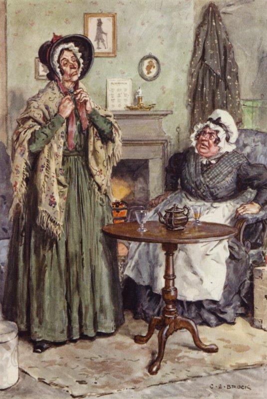 Illustration til Martin Chuzzlewit af after Charles Edmund Brock
