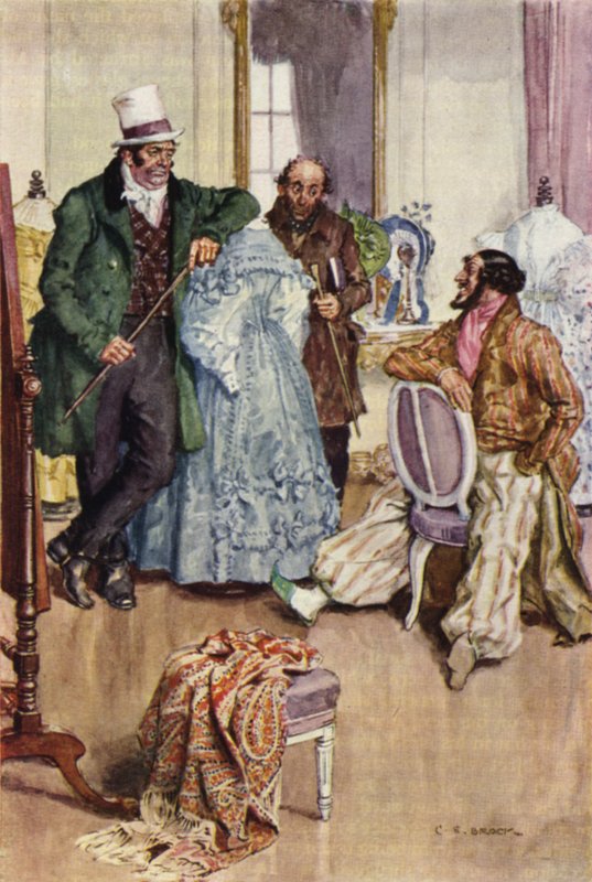 Illustration til Nicholas Nickleby af after Charles Edmund Brock