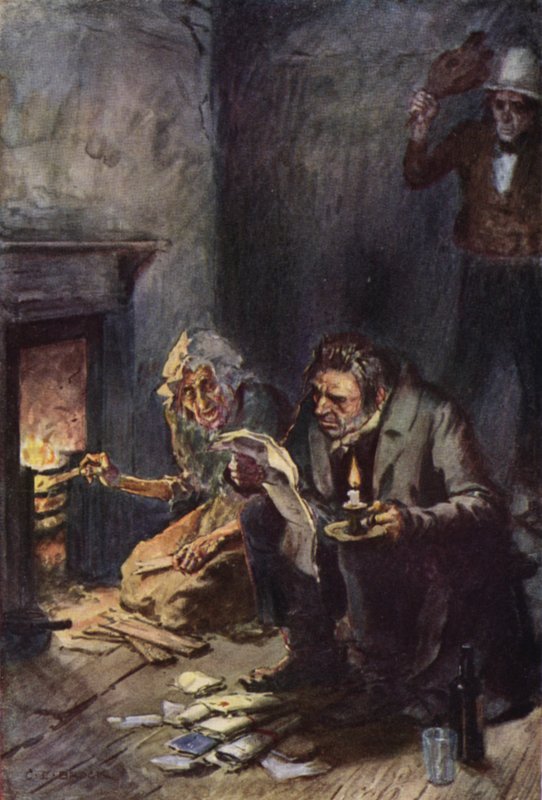 Illustration til Nicholas Nickleby af after Charles Edmund Brock