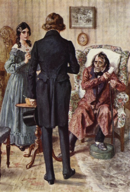 Illustration til Nicholas Nickleby af after Charles Edmund Brock