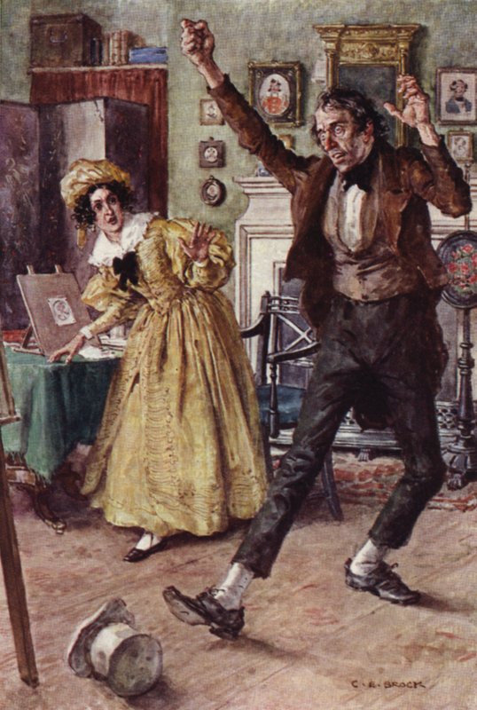 Illustration til Nicholas Nickleby af after Charles Edmund Brock