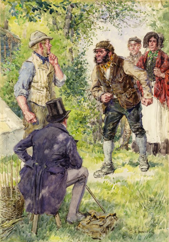 Illustration til The Way Beyond af Jeffery Farnol af after Charles Edmund Brock