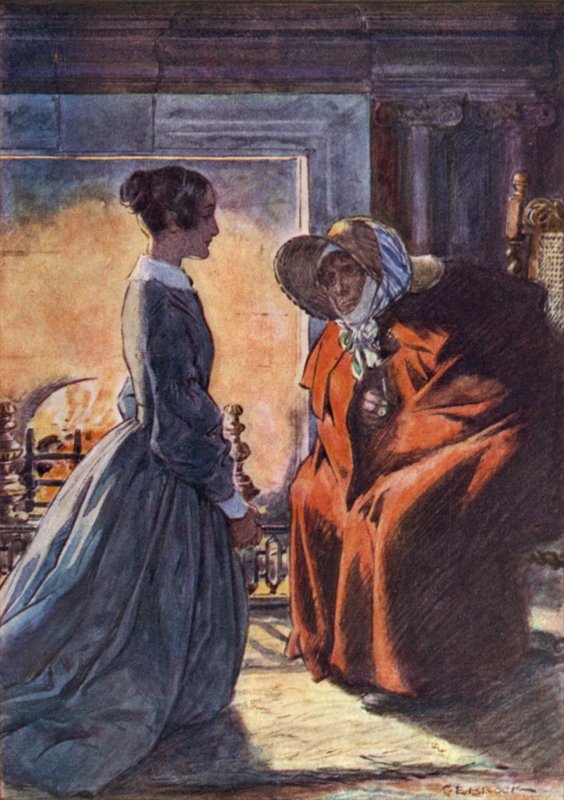 Jane Eyre og sigøjneren af after Charles Edmund Brock