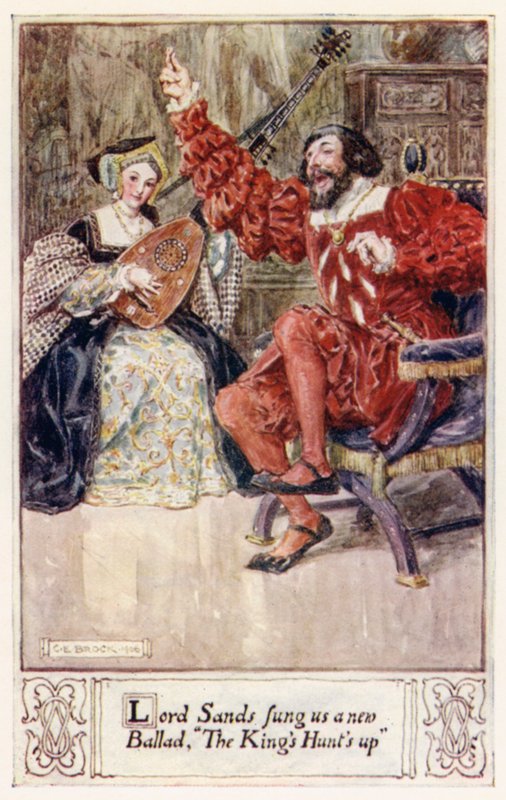 Lord Sands sang os en ny ballade, The Kings Hunts up af after Charles Edmund Brock