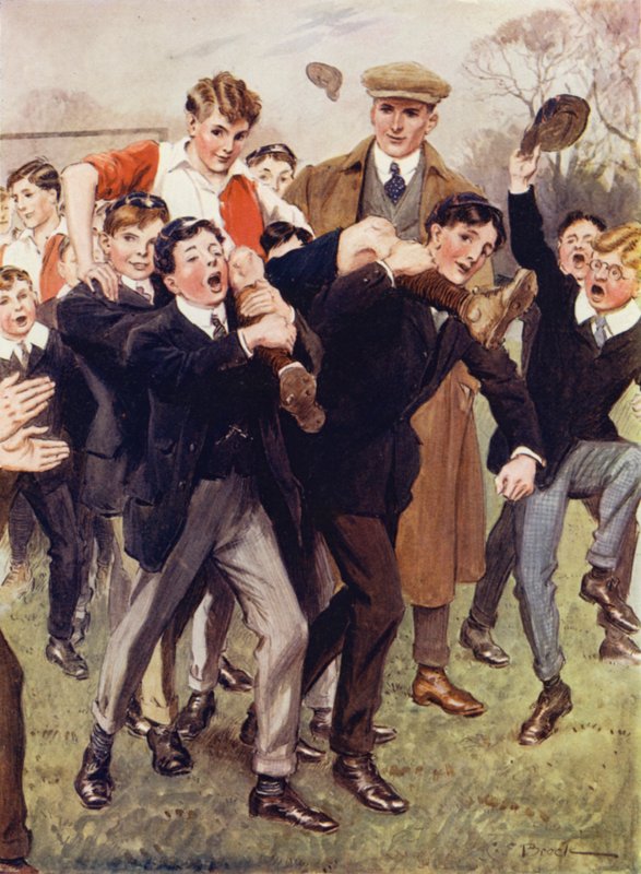 Sæt ham ned nu, sagde Bentley; ? I vil rive ham i stykker! af after Charles Edmund Brock