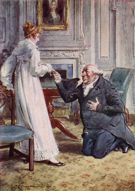 Sig ja, Becky, fortsatte Sir Pitt? af after Charles Edmund Brock