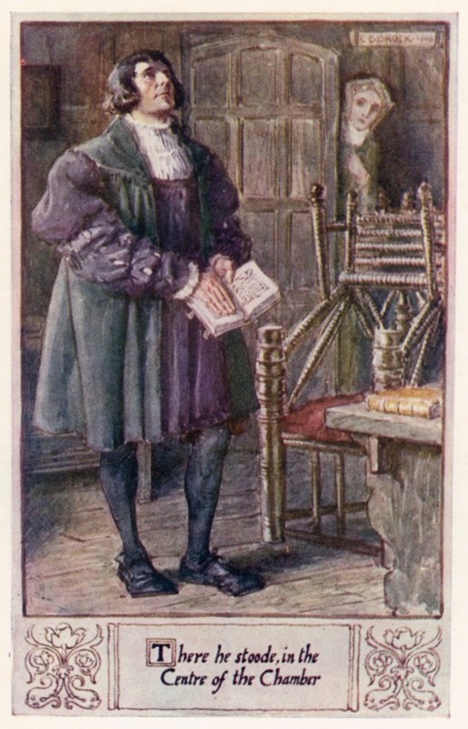 Der stod han i midten af salen af after Charles Edmund Brock