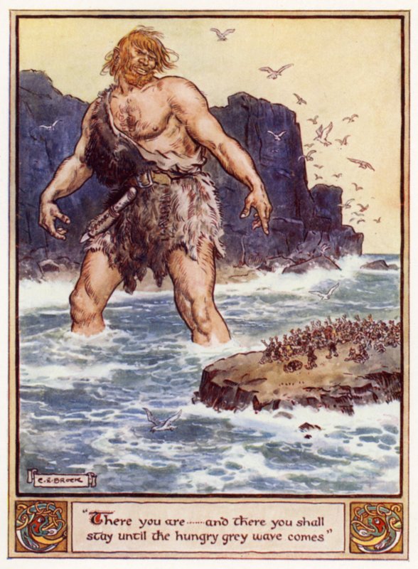 Der er du, og der skal du blive, indtil den sultne grå bølge kommer af after Charles Edmund Brock