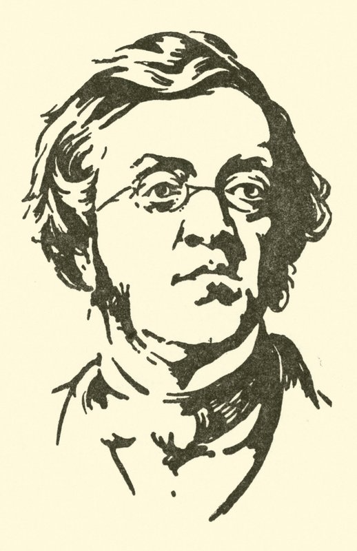 William Makepeace Thackeray af after Charles Edmund Brock