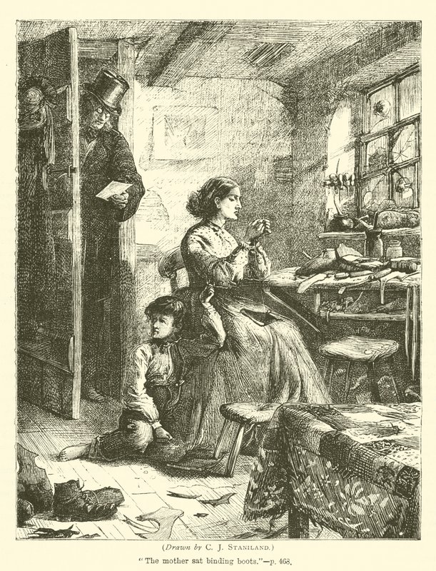 Kvindelig skomager af after Charles J. Staniland