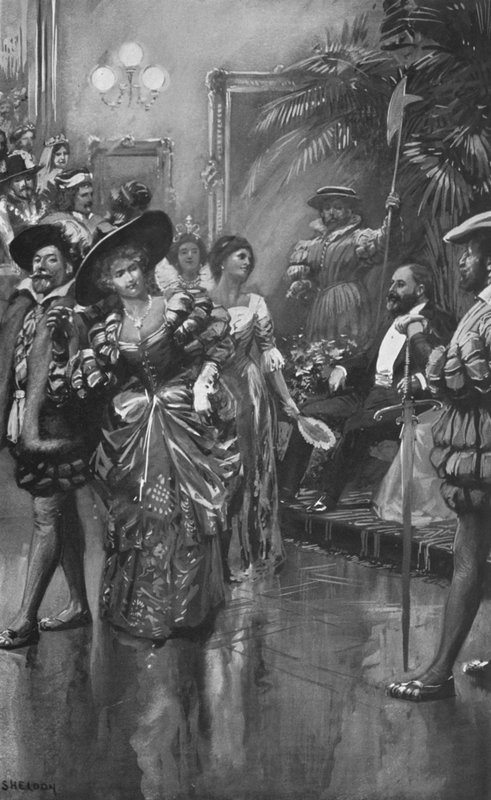 Fancy-Dress Ball af Royal Institute of Painters in Water Colours, 19. maj 1885 af after Charles Mills Sheldon