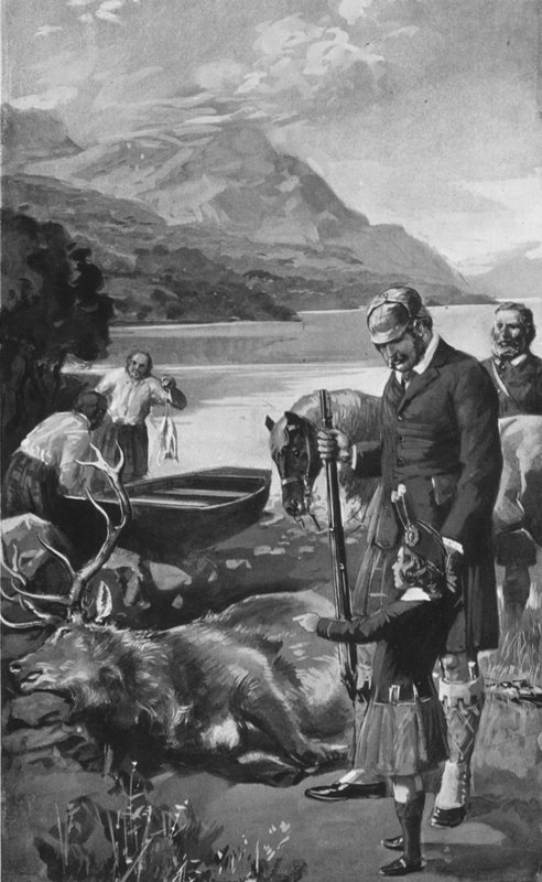 Prinsen af Wales som ung højlænder af after Charles Mills Sheldon