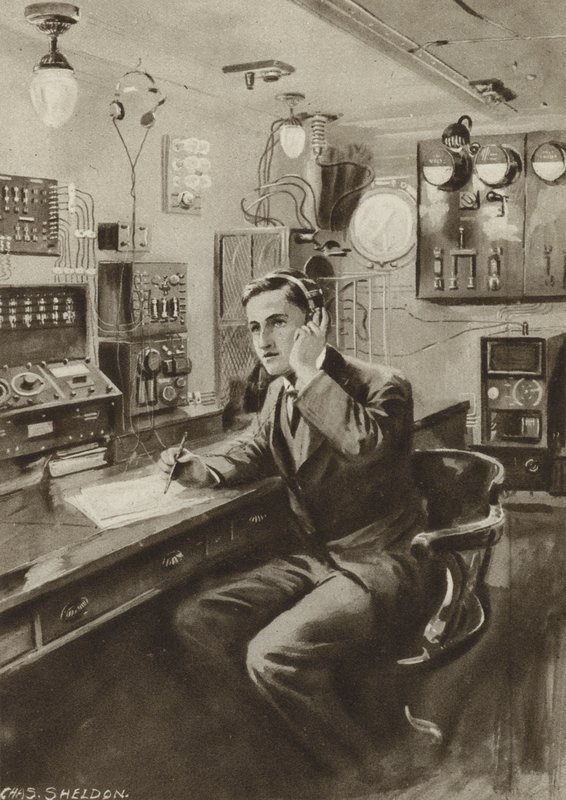 Trådløs operatør af after Charles Mills Sheldon