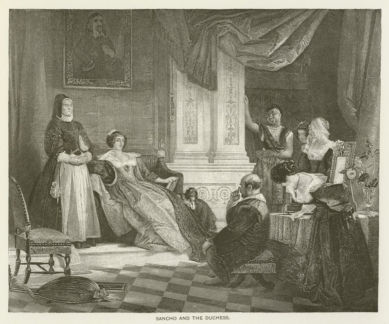 Sancho og hertuginden af after Charles Robert Leslie
