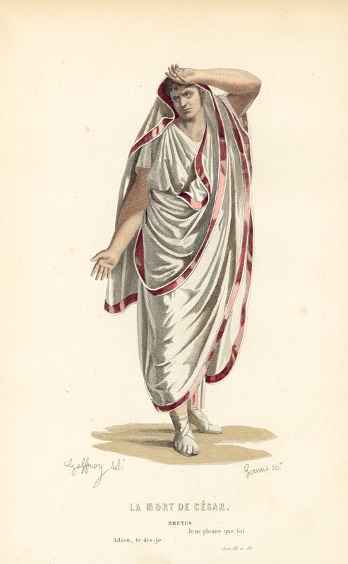 Cæsars død, Brutus af after Edmond A.F. Geffroy