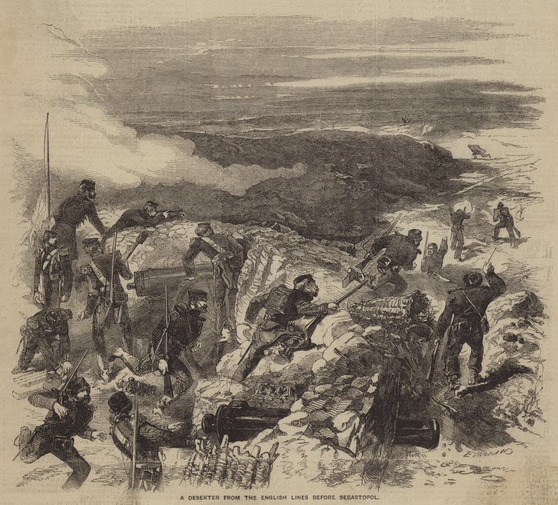 En Desertør fra de engelske Linier før Sebastopol af after Edmond Morin