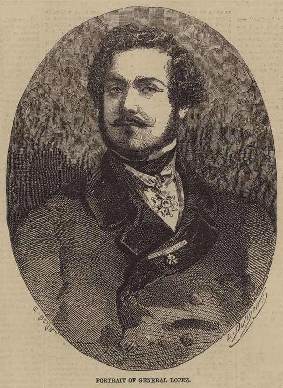 Portræt af general Lopez af after Edmond Morin