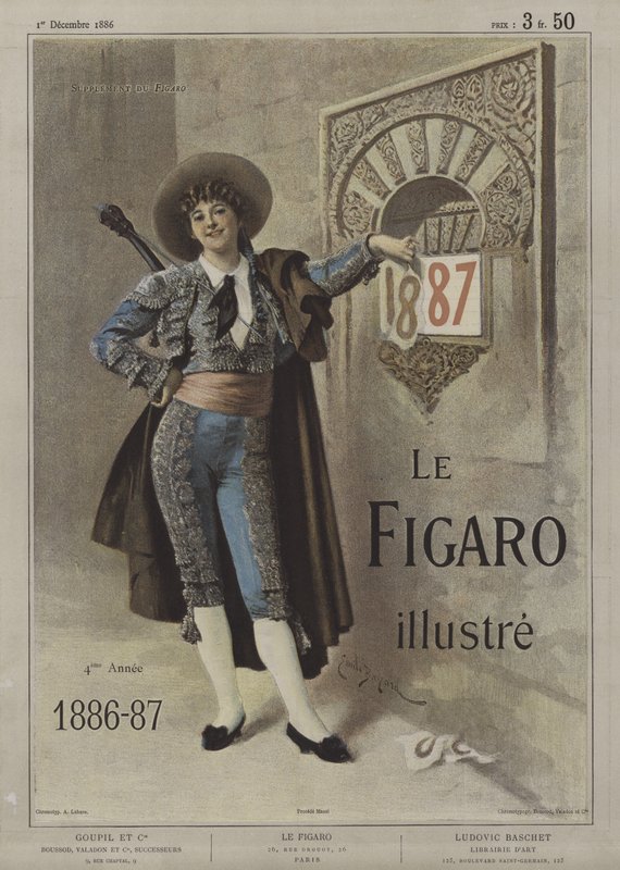 Forside af Le Figaro Illustre, 1. december 1886 af after Emile Antoine Bayard