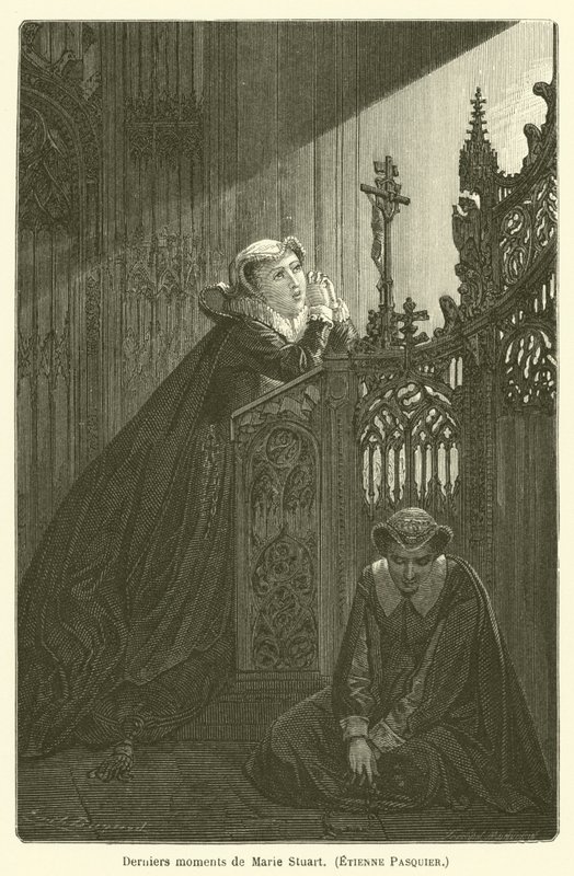 De sidste øjeblikke af Marie Stuart, Etienne Pasquier af after Emile Antoine Bayard