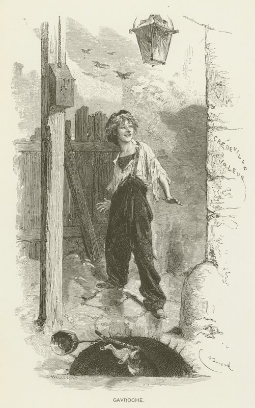 Gavroche af after Emile Antoine Bayard