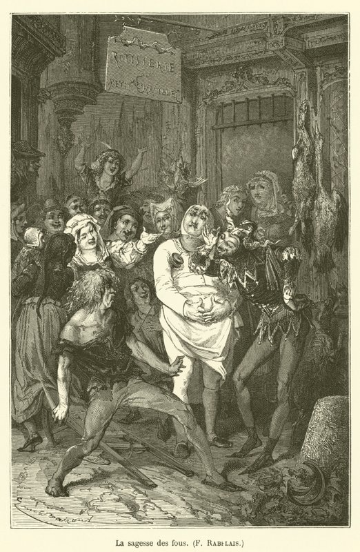 Fjolsernes visdom, F Rabelais af after Emile Antoine Bayard