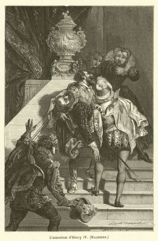 Lassassinat dHenry IV, Malherbe af after Emile Antoine Bayard