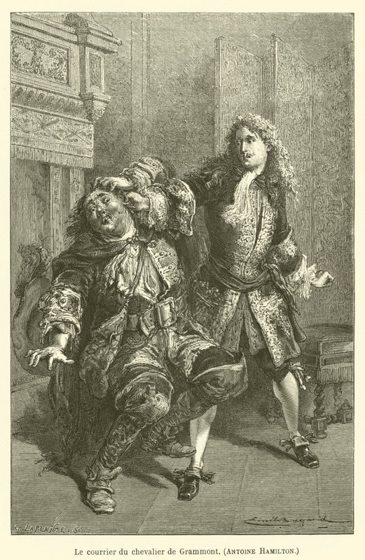 Kureren fra Chevalier de Grammont, Antoine Hamilton af after Emile Antoine Bayard